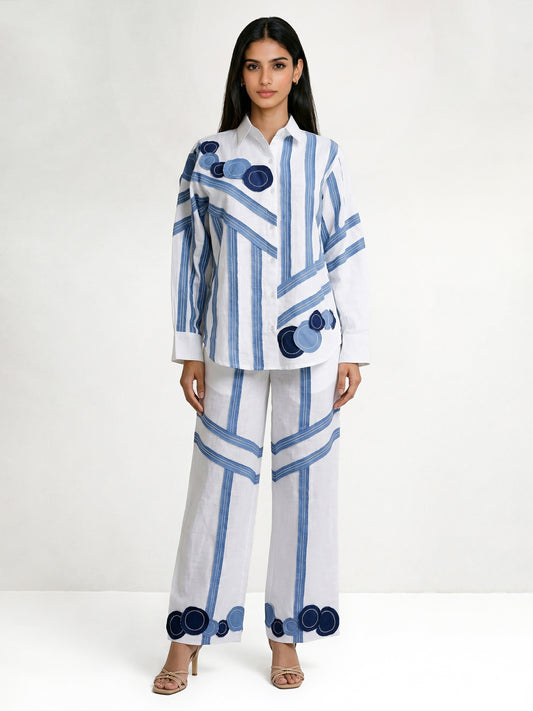 Bella Denim Stripes Co-Ord Set