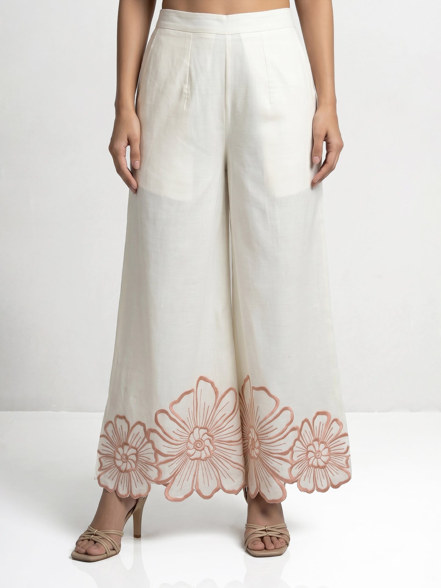 Daisy Culottes With Orange Embroidery