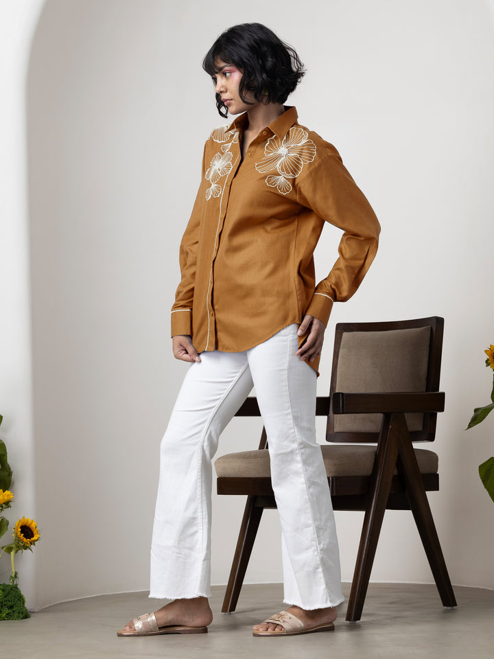 Moana Brown Pearl shirt
