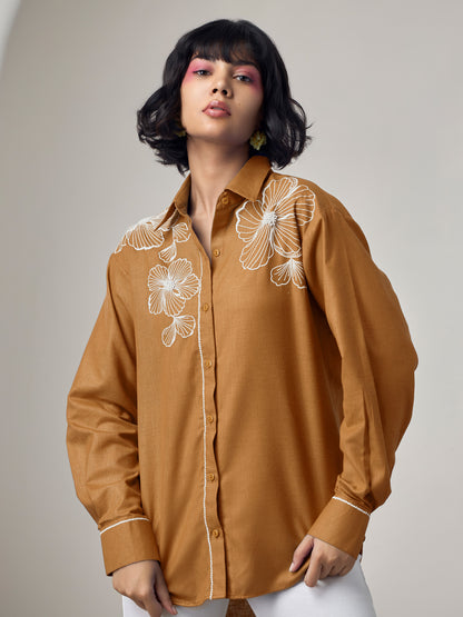 Moana Brown Pearl shirt