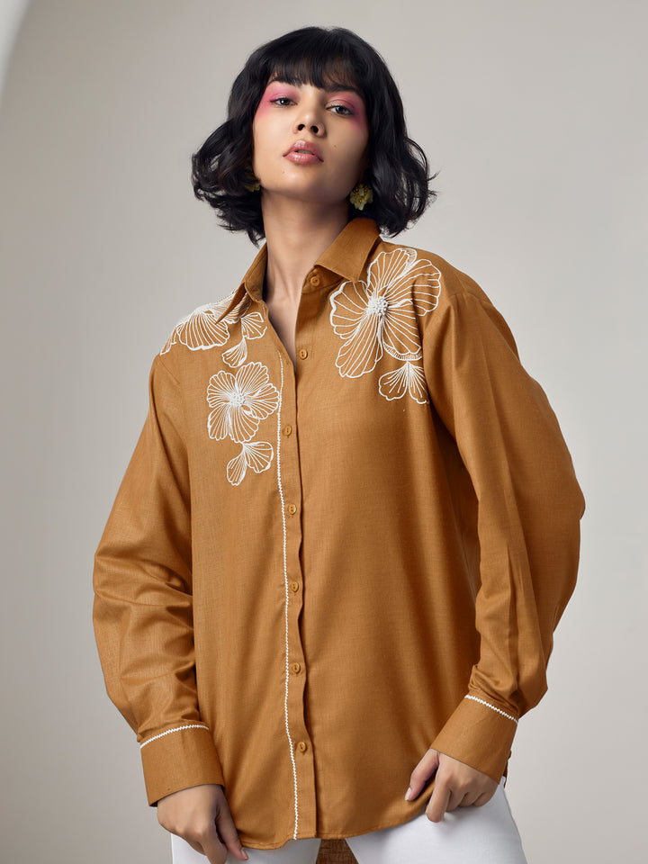 Moana Brown Pearl shirt