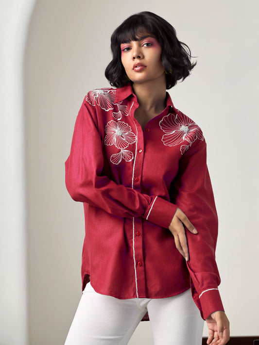Moana Red Pearl shirt