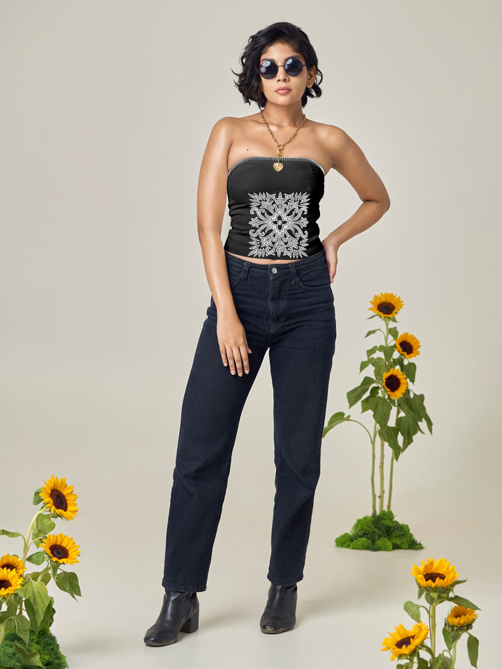 Black Rachel Top