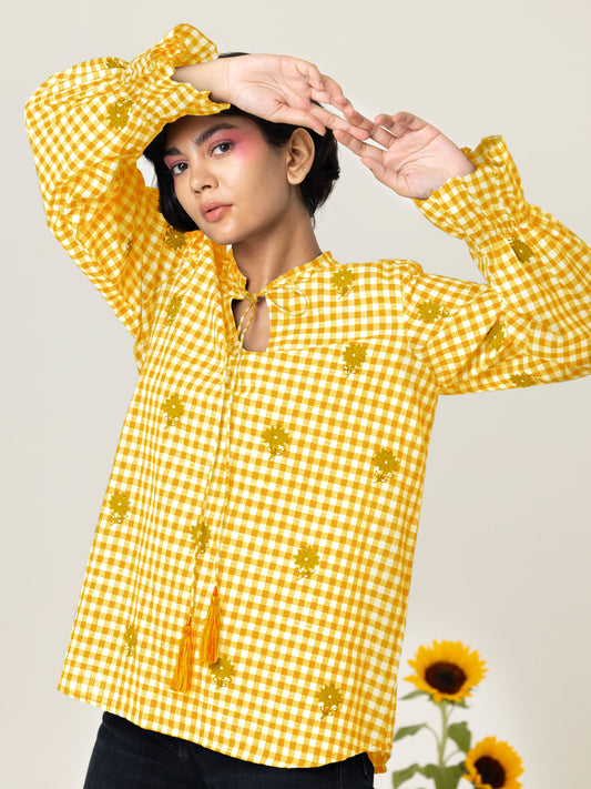 The Yellow Sunflower Top