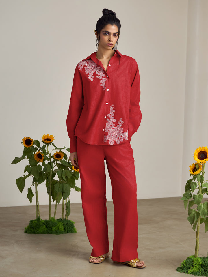 Blair Red Co-Ord Set
