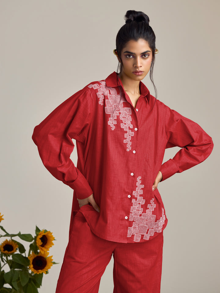 Blair Red Co-Ord Set