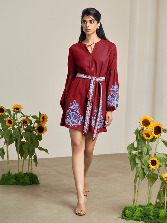 Sand Dunes Red Dress