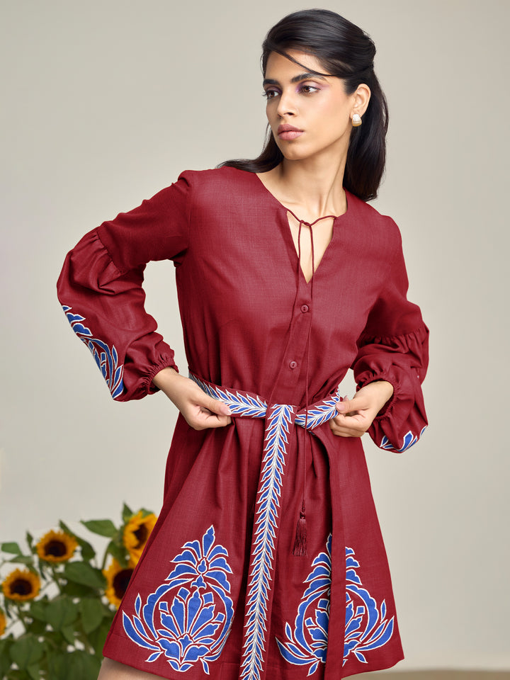 Sand Dunes Red Dress