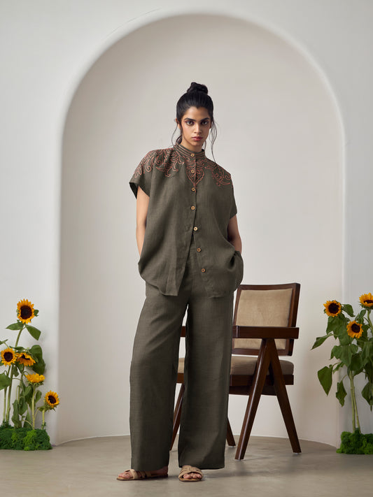 Alina Grey Pant Co-Ord Set