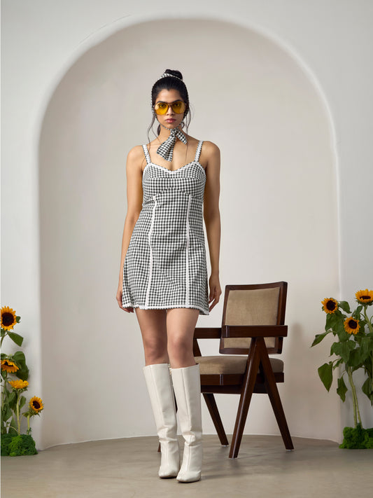 Monica Black Mini Dress