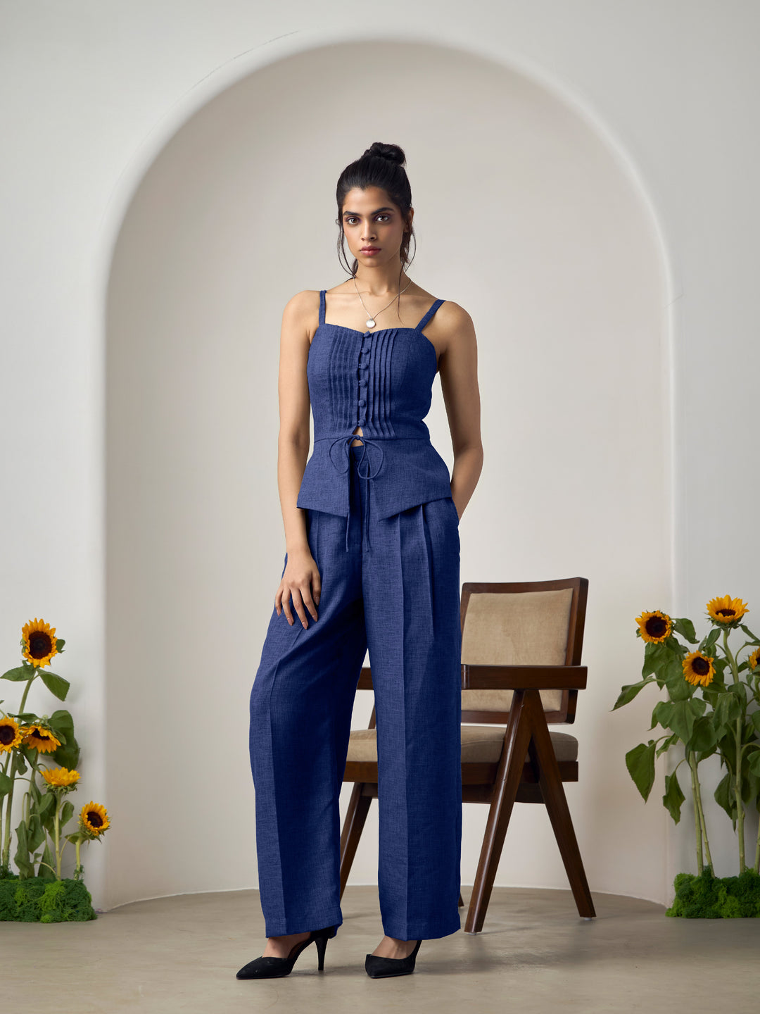 Navy Blue Serena Co-Ord Set