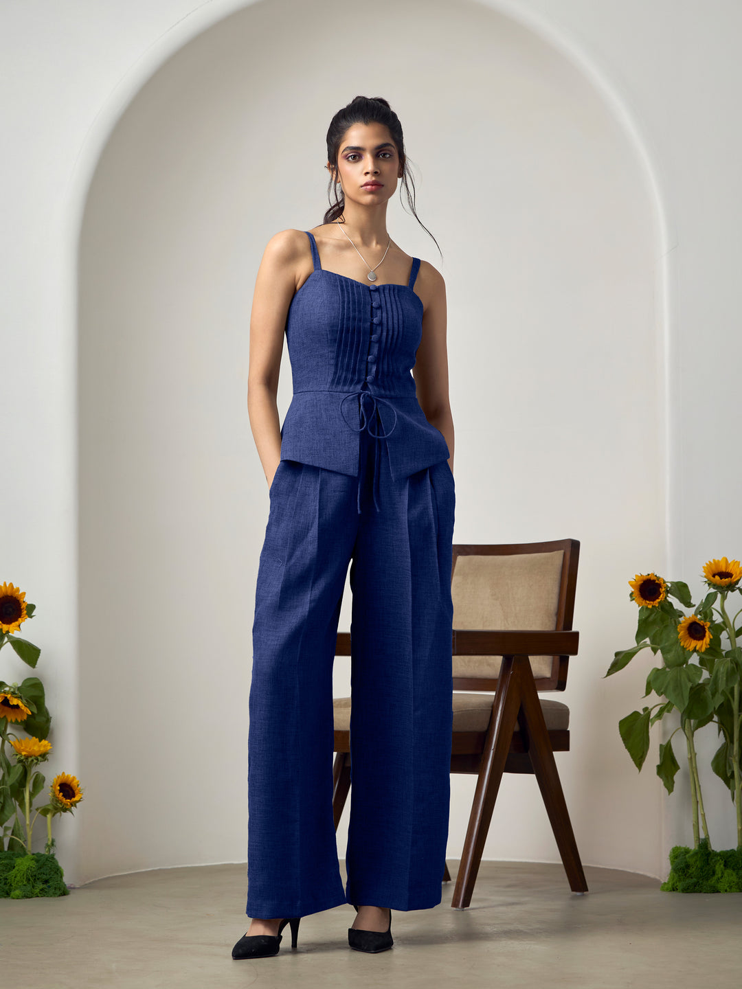 Navy Blue Serena Co-Ord Set