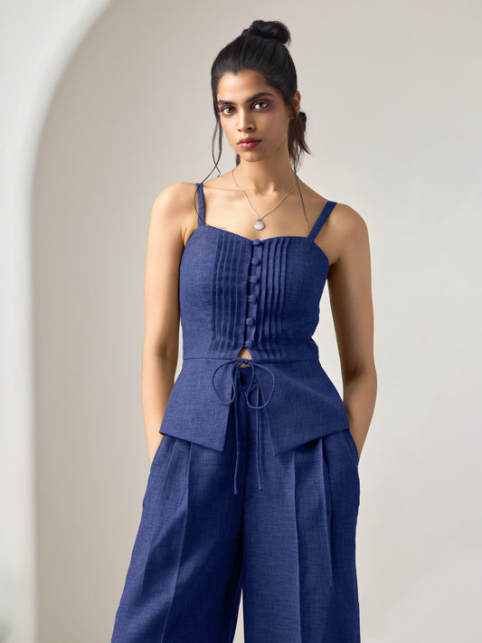 Navy Blue Serena Co-Ord Set