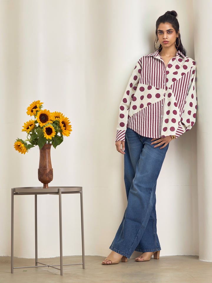 Rebecca Maroon Shirt