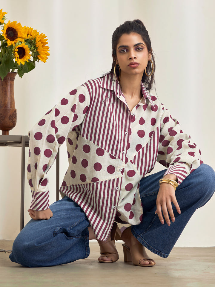 Rebecca Maroon Shirt