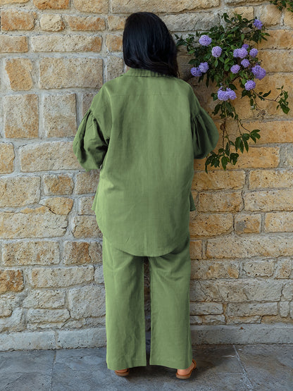 Sage Green Linen Co-Ord Set