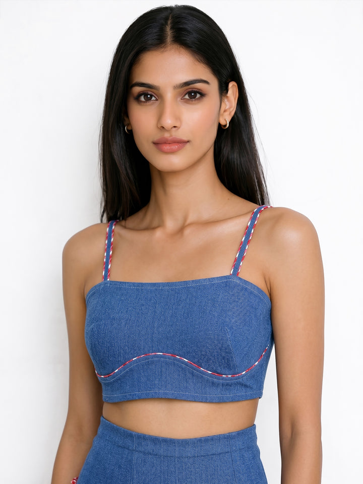 Victoria Denim Top