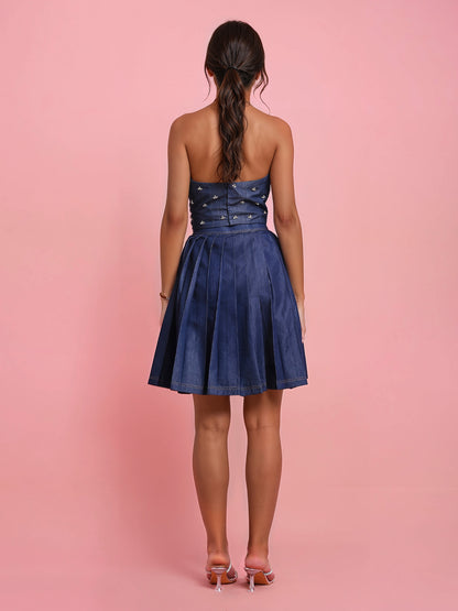 Blue Denim Skirt (Only Skirt)