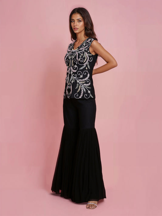 Black Sharara Pant