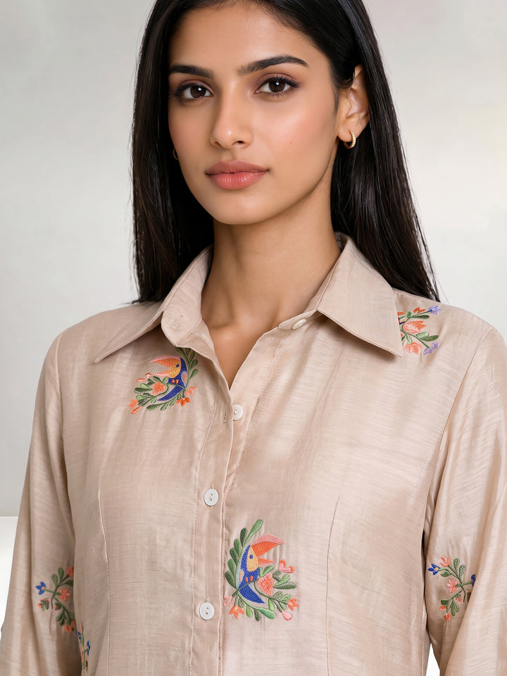 Toucans Bird Long Shirt Dress
