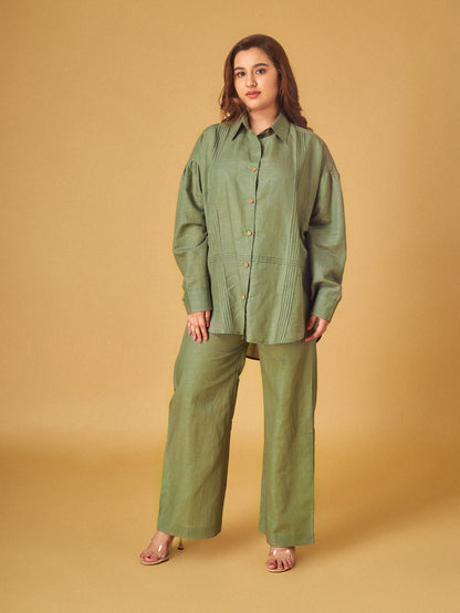 Sage Green Linen Co-Ord Set