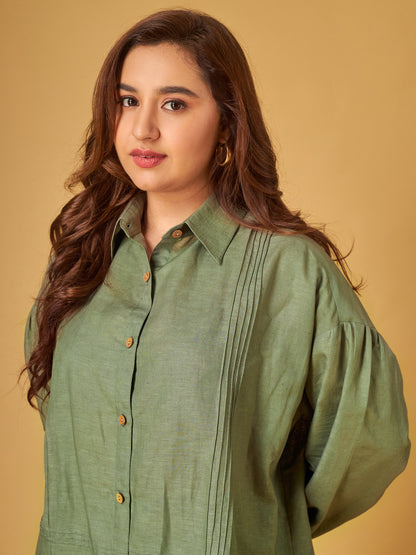 Sage Green Linen Co-Ord Set
