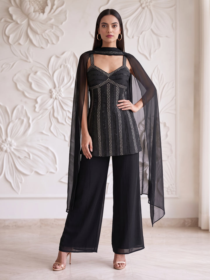 Black Rawsilk Dress