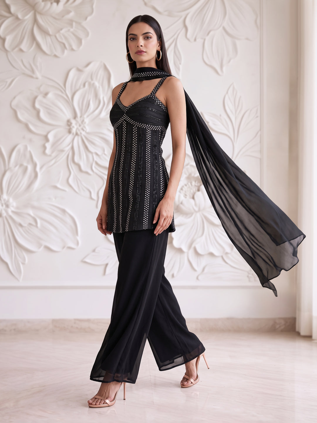 Black Rawsilk Dress