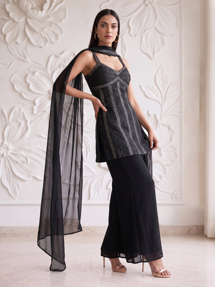 Black Rawsilk Dress