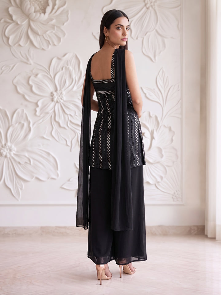 Black Rawsilk Dress