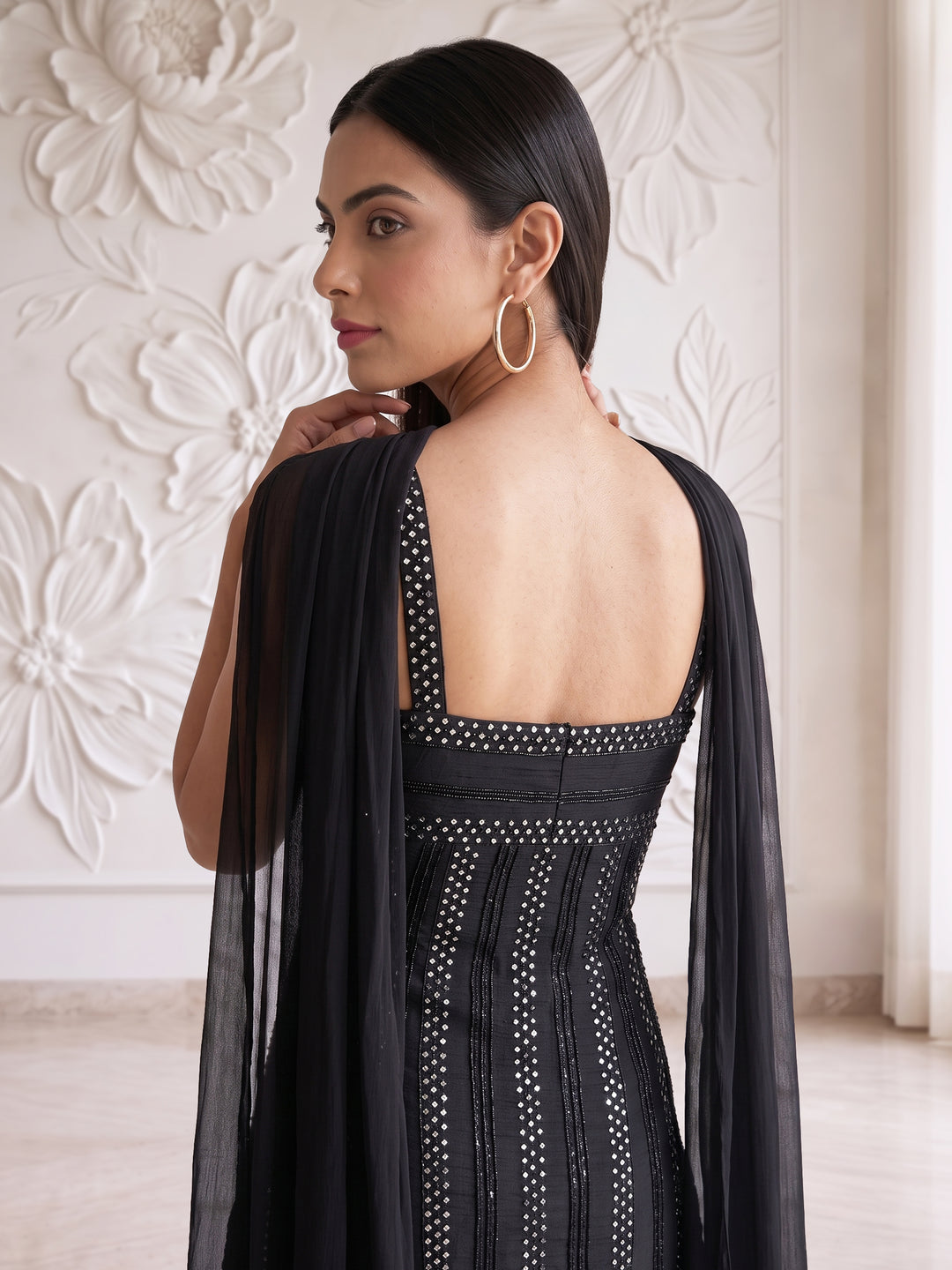 Black Rawsilk Dress