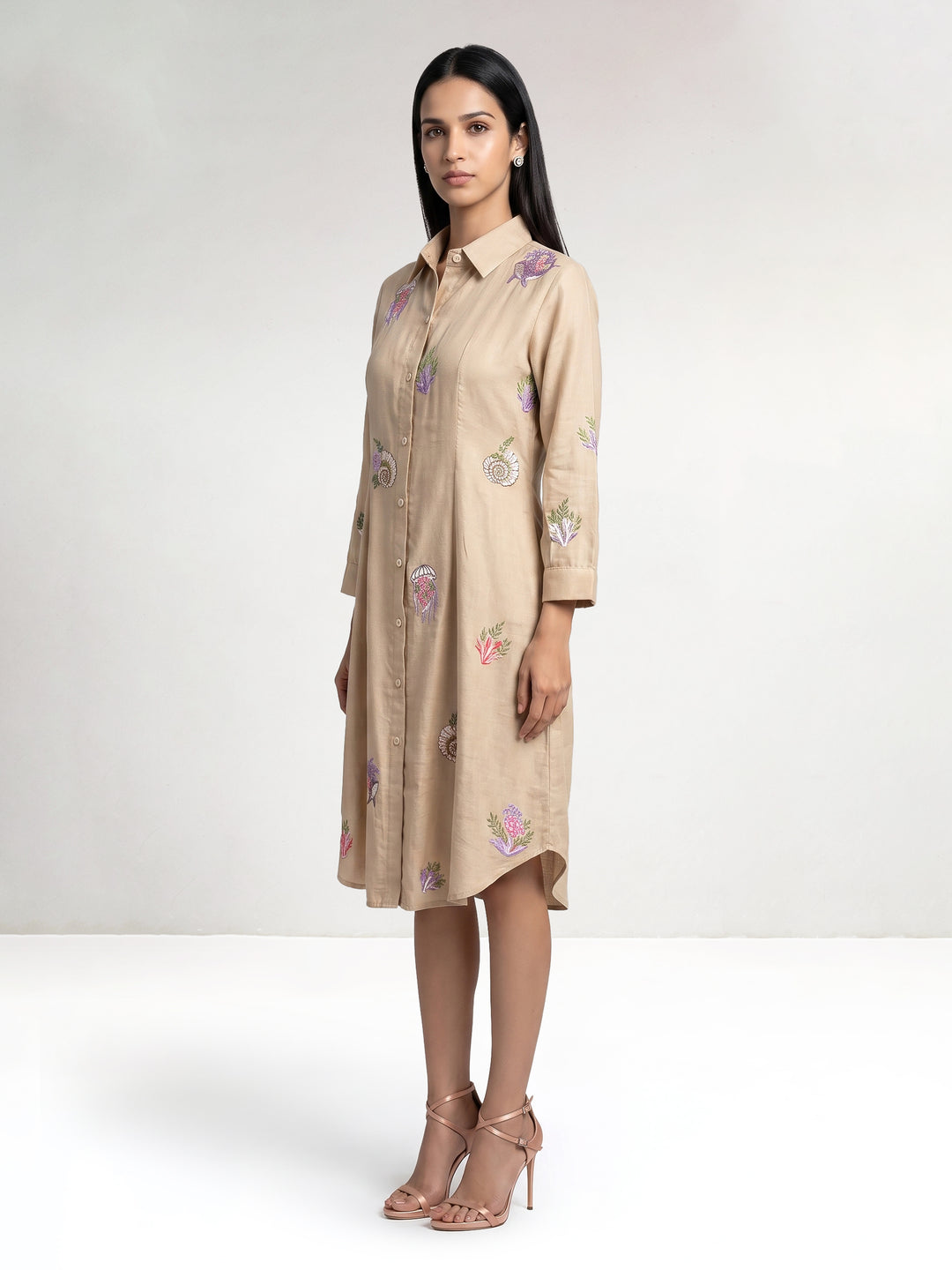 Aquatic Short Shirt Dress