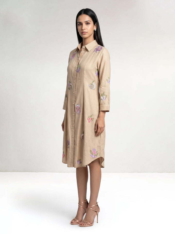 Aquatic Short Shirt Dress