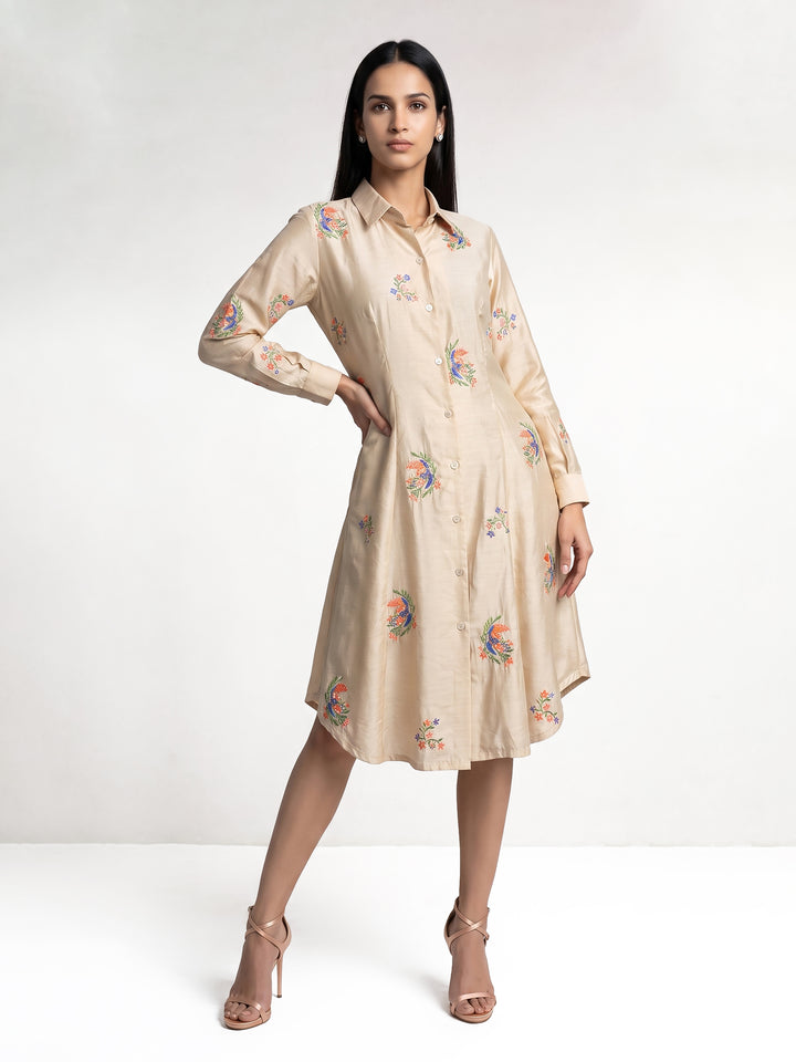 Toucans Bird Short Shirt Dress